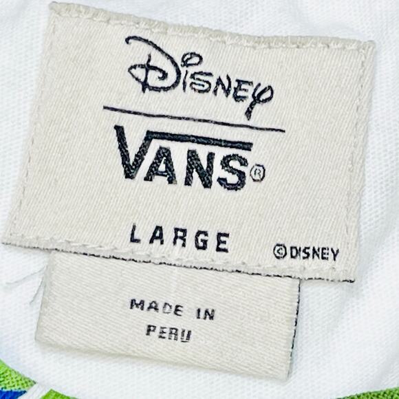 Disney x Vans Jungle Book Adult Size Large Raglan 3/4 Sleeve White T Shirt New - Picture 7 of 8